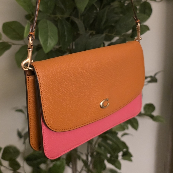 Coach Hayden Watermelon Crossbody or Clutch Brass Accents C5361 - Picture 2 of 8